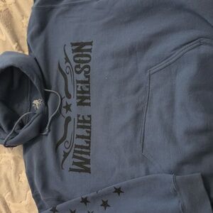 Blue Willie Nelson Hoodie NWOT
